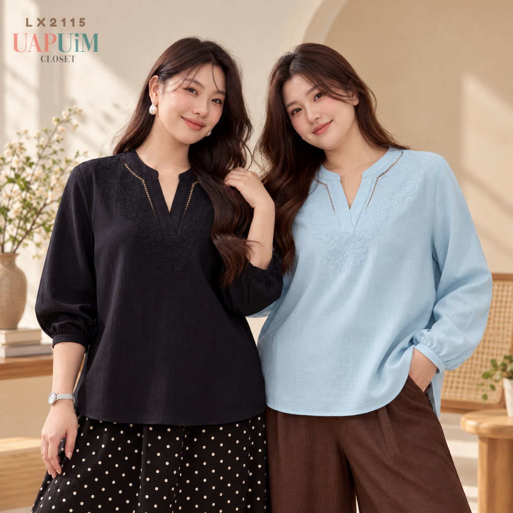 LX2115 เสื้อเบลาส์แขนยาว