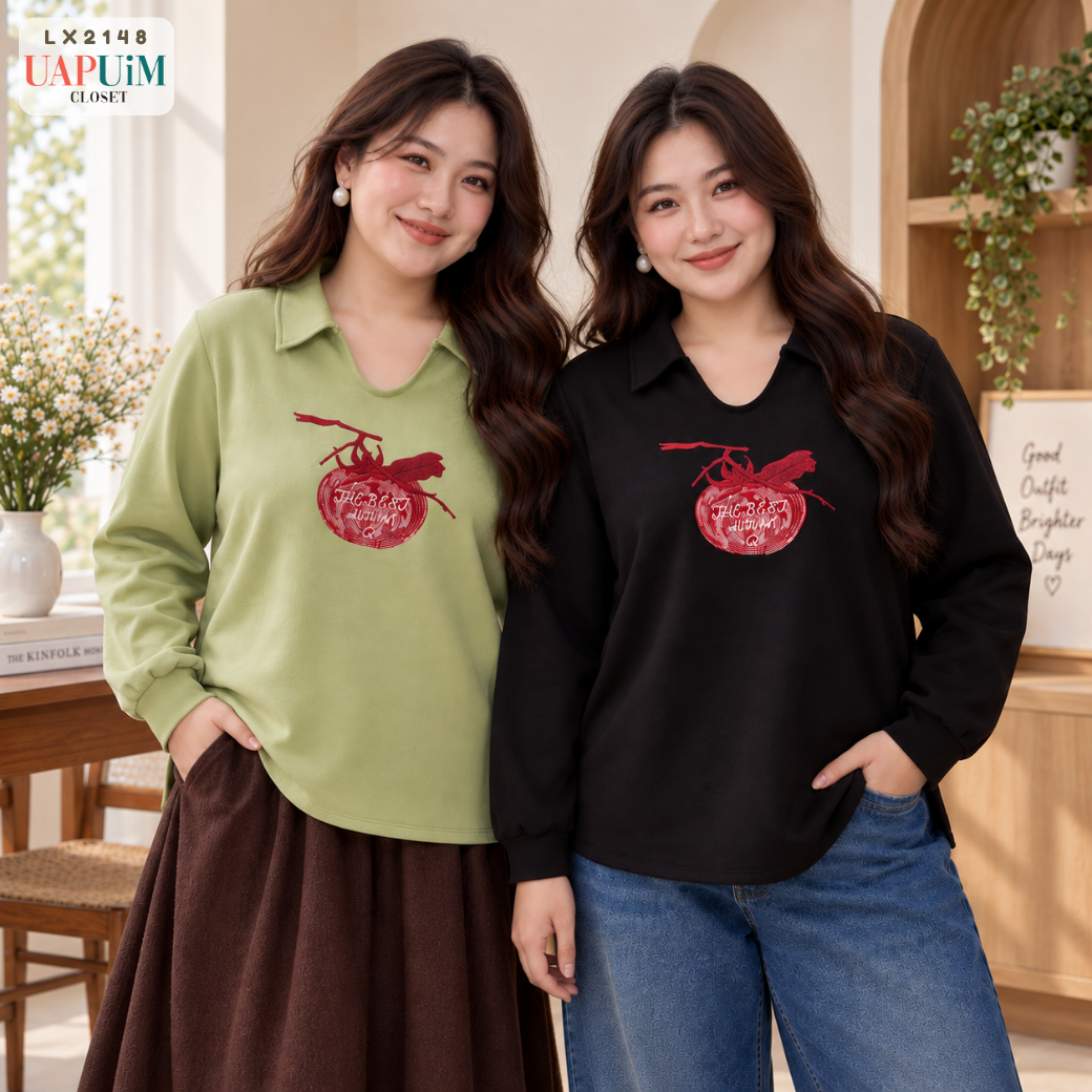 LX2148 เสื้อแขนยาวน่ารักแบบมีคลาสดีไซน์เรียบแต่ไม่ธรรมดา